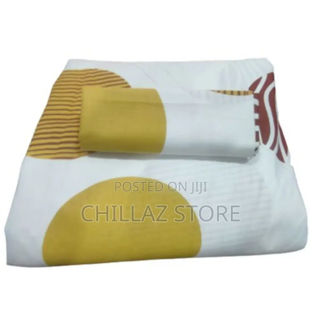 Double Cotton Bedsheets With 2 Pillowcases – Yellow