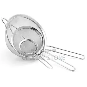 3pcs Big Sieves Fine Mesh Food, Juice Strainers