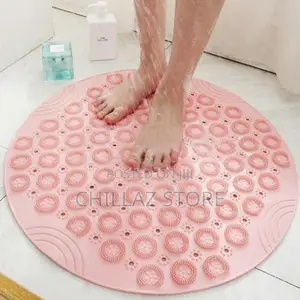 Bathroom Anti-Slip Mat Suction Massage Foot Pad-Multicolour