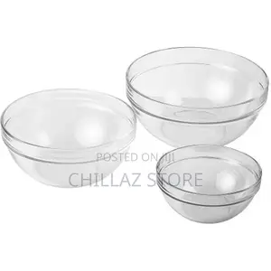 Luminarc 3 Piece Oven Mixing Bowl Glass Set,
