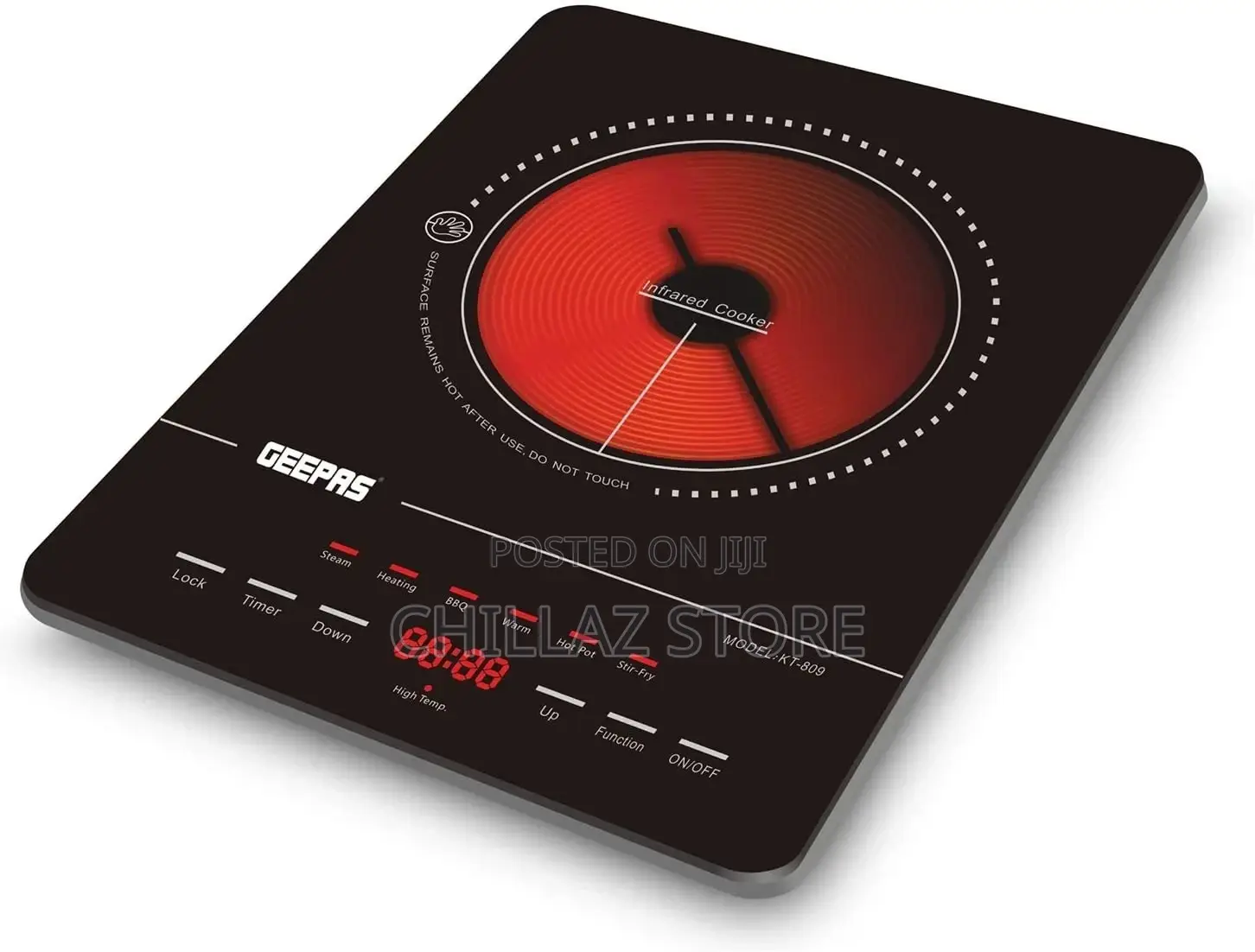 Geepas Digital Infrared Cooker, GIC33013, Black