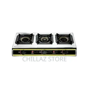 IQRA Gas Stove IQ-GS3BSS; Three Burner, Gas Cooker