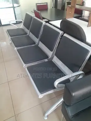 Malaysians Leather Office Waiting Chair 4 Seat