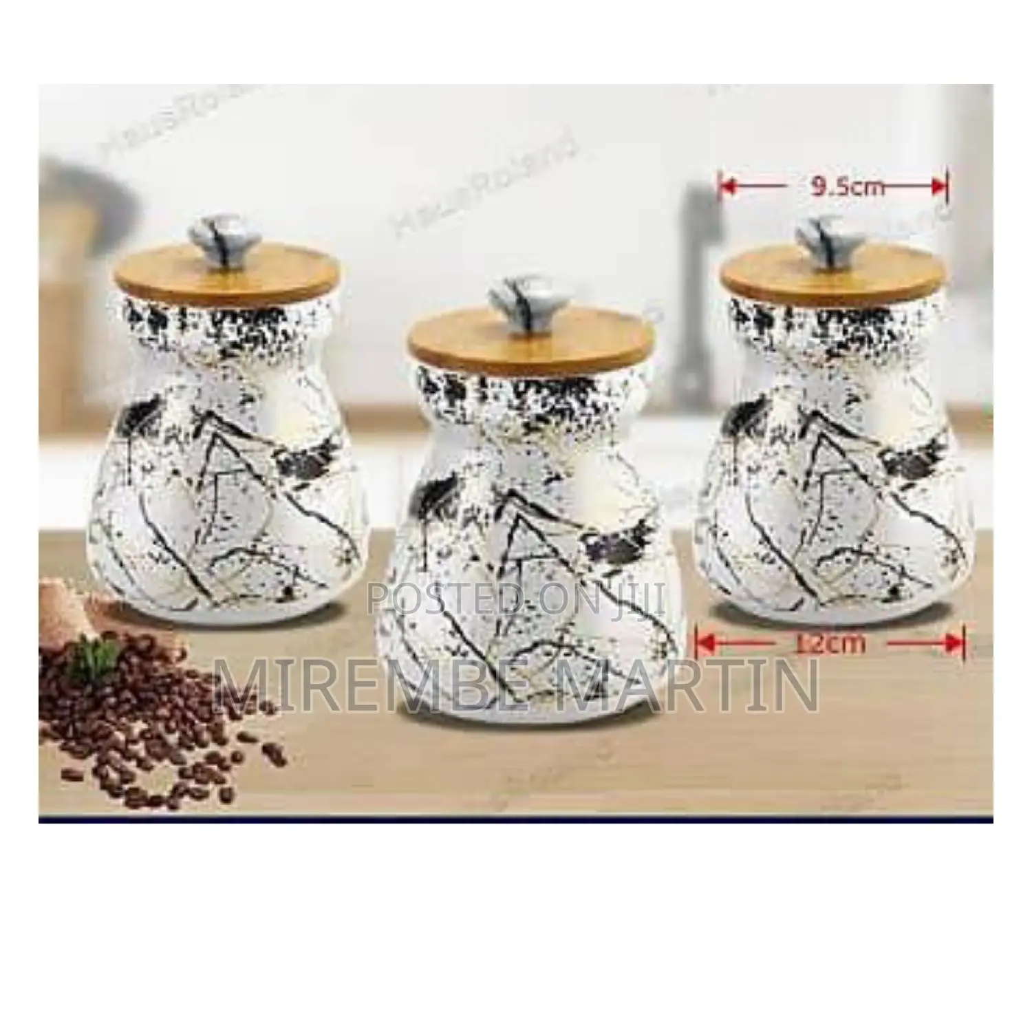 3 PCS Ceramic Sugar Bowls.
