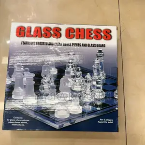 Glass Chess Board Game Set