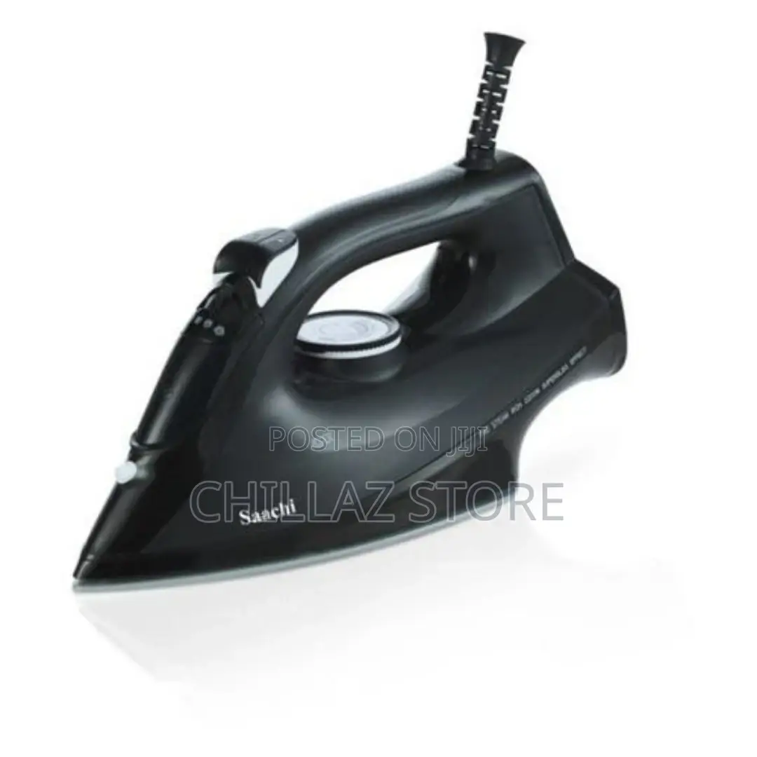 Saachi Steam Iron With Ceramic Sole Plate -Black