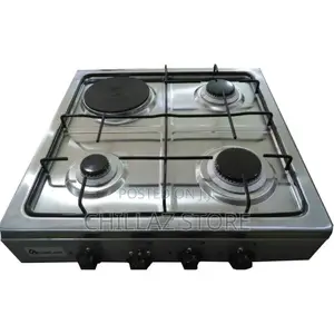 Blueflame Desktop Gas Cooker, 3 Gas + 1 Electric Plate