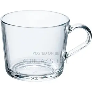 6 PCS of Plain Coffee Tea Glass Cups Mugs -Colorless