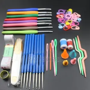 Crochet Hook Knitting Needle Set With Case