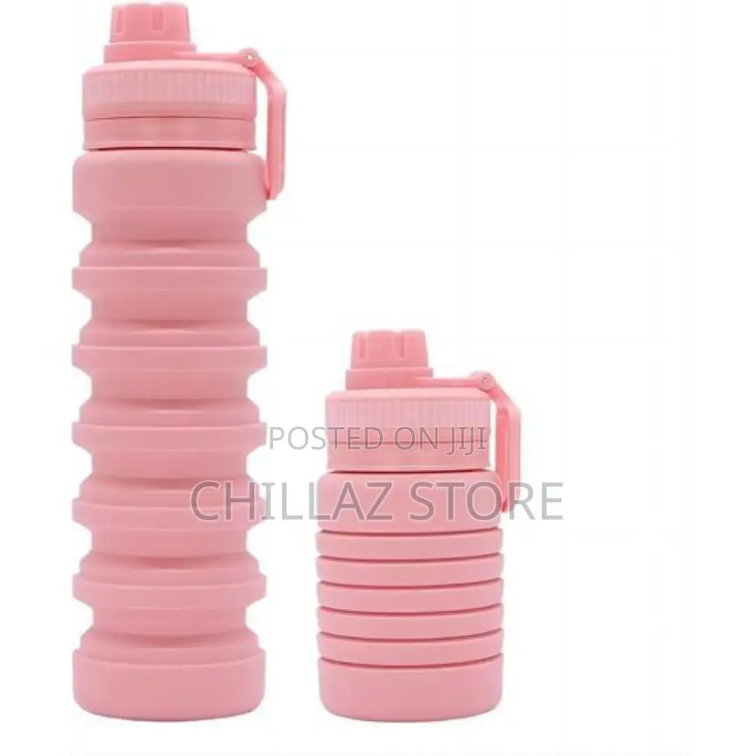 Reusable Silicone Collapsible Water Bottle,