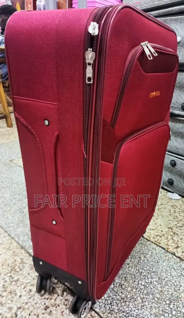 Original Cloth Suitcase .Large.( Red)