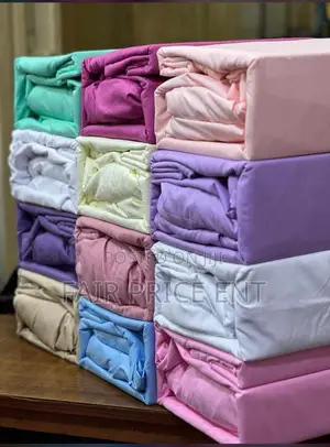 Pure Cotton 4pcs Bedsheets by Dr Cozy.5x6 and 6x6.( White)