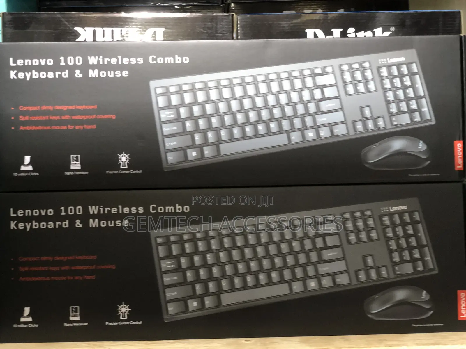 Lenovo 100 Original Wireless Keyboard and Mouse