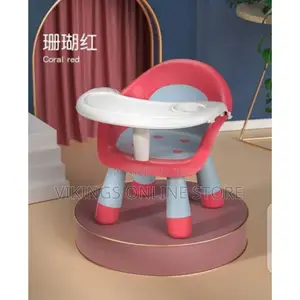 Comfortable Portable Feeding Baby Chair - Red, Grey