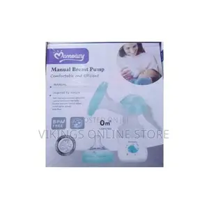 Manual Breast Pump With Baby Bottle - Blue