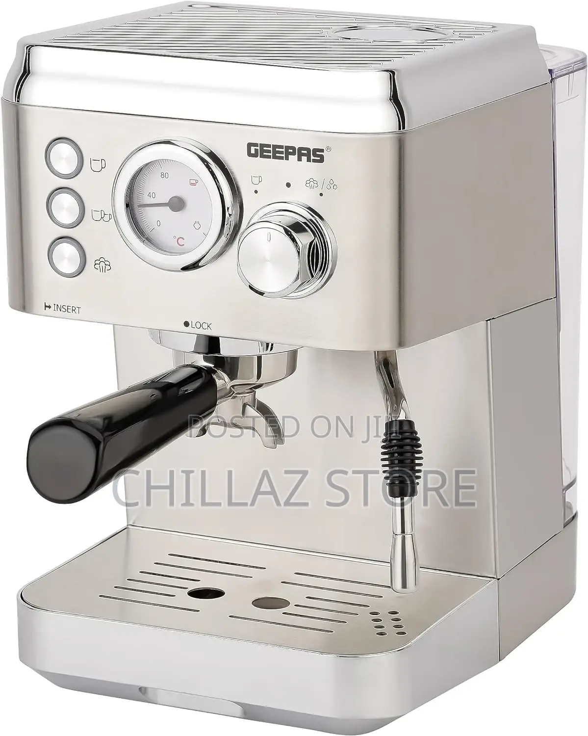 Geepas 20 Bar Espresso and Cappuccino Coffee Machine-