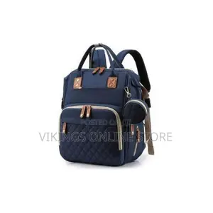 Mummy Bag Waterproof Travel Baby Diaper Bags - Navy Blue