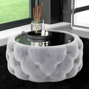 Buttoned Round Center Table Call Us On