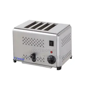 Commercial Automatic Electric Pop Up Bread Toaster 4 Slicer