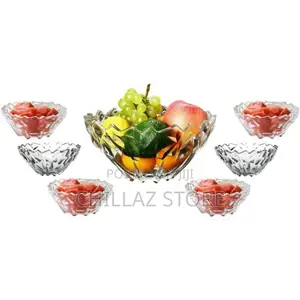 DELISOGA 7 Piece Crystal Glass Bowl Set