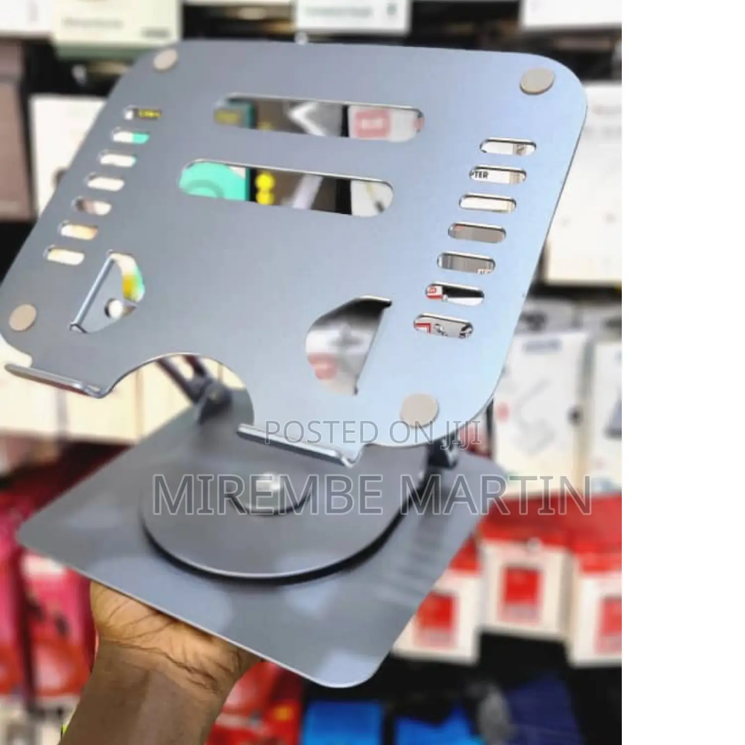 Portable Rotation 360 Aluminum Laptop Stand.