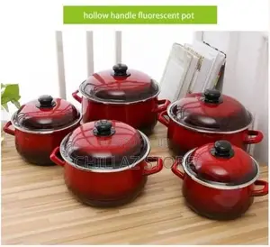 10 Piece Enamel Saucepans Cookware for Induction Coooker-