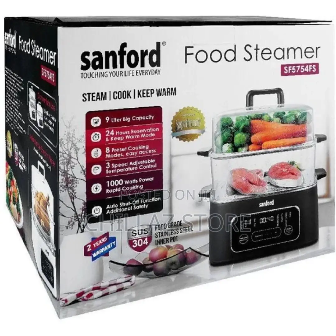 Sanford 2 Tier Vegetable Food Steamer 3 Speed Cooker Pot-