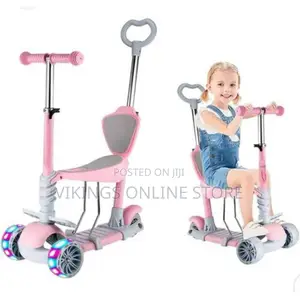 Kids 3 Wheel Adjustable Scooter - Pink