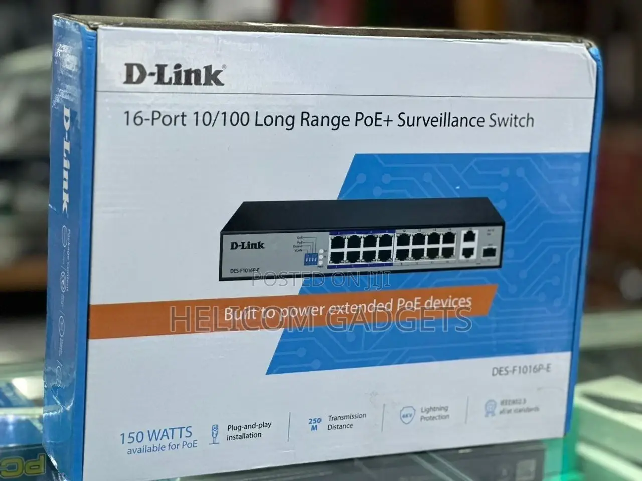 16 Port POE + Surveillance Switch