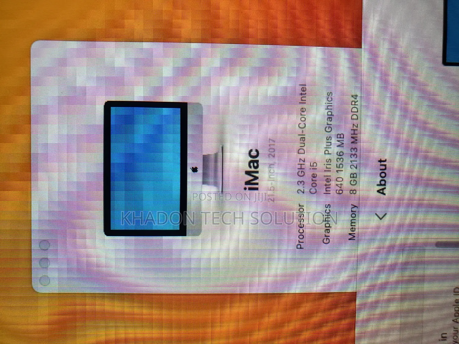 Desktop Computer Apple iMac 8GB Intel Core I5 SSD 1T
