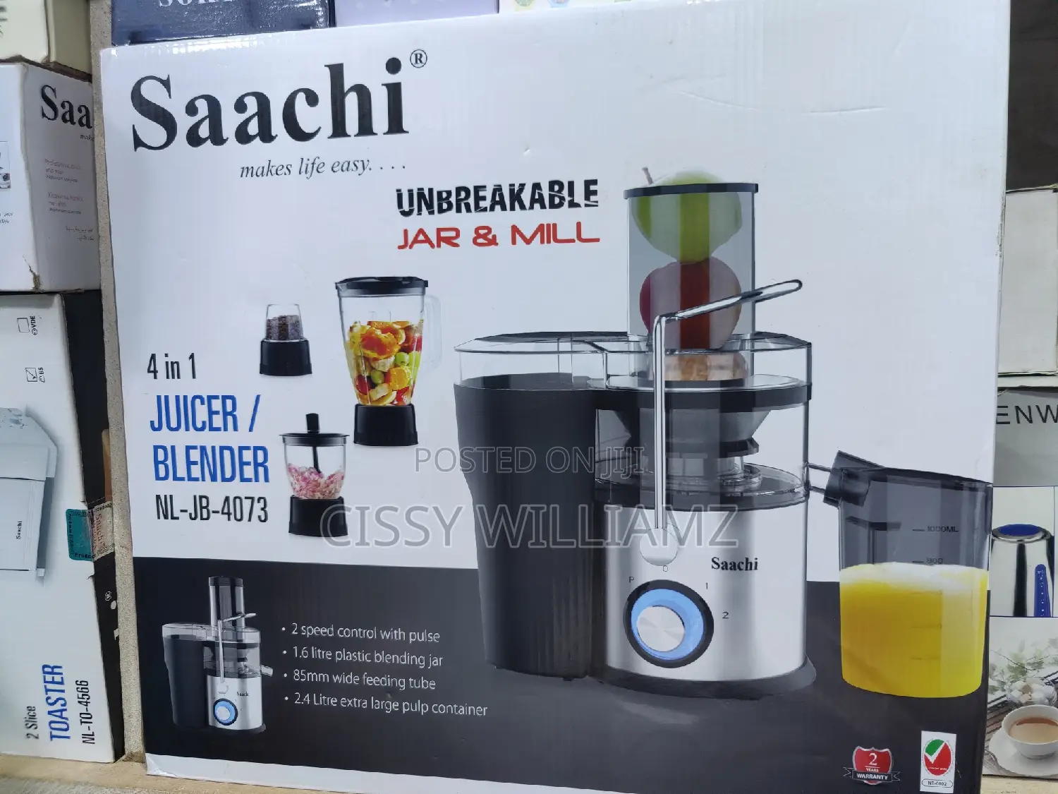 4in1 Juicer/Blender/Juice Extractor/Saachi Juicer/Blender