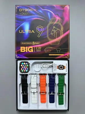 Dt900 Ultra Smart Watch With 5 Straps