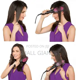 Electric Comb Brush 3 in 1 Ceramic Fast Hair Straightener