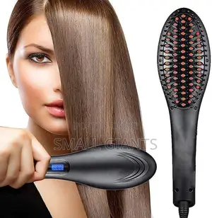 Electric Comb Brush 3 in 1 Ceramic Fast Hair Straightener