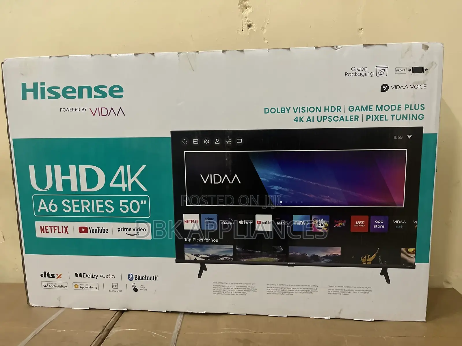 Original Hisense 50inch Smart Uhd Authentic TVS Available