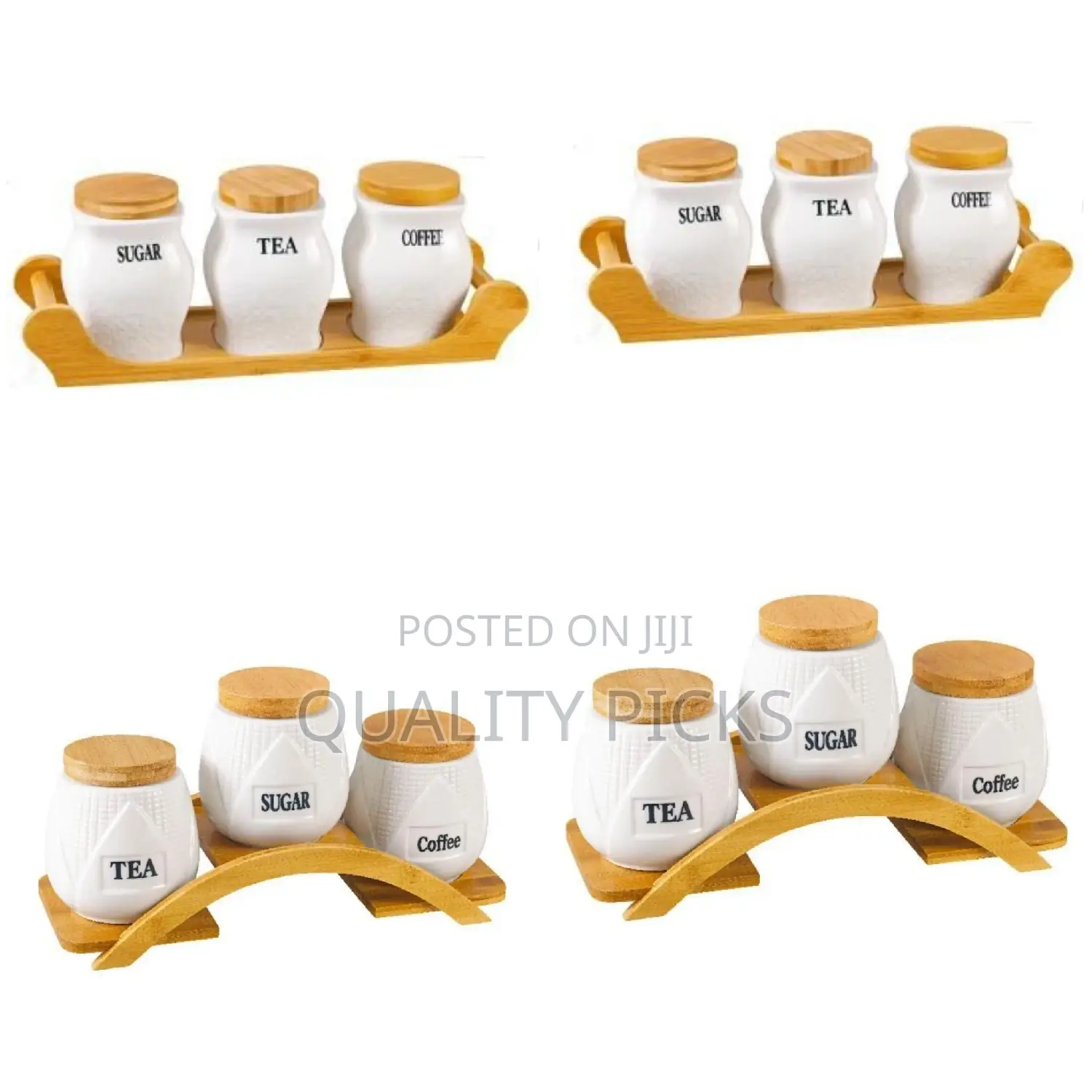 3 PCS Sugar Bowl Set