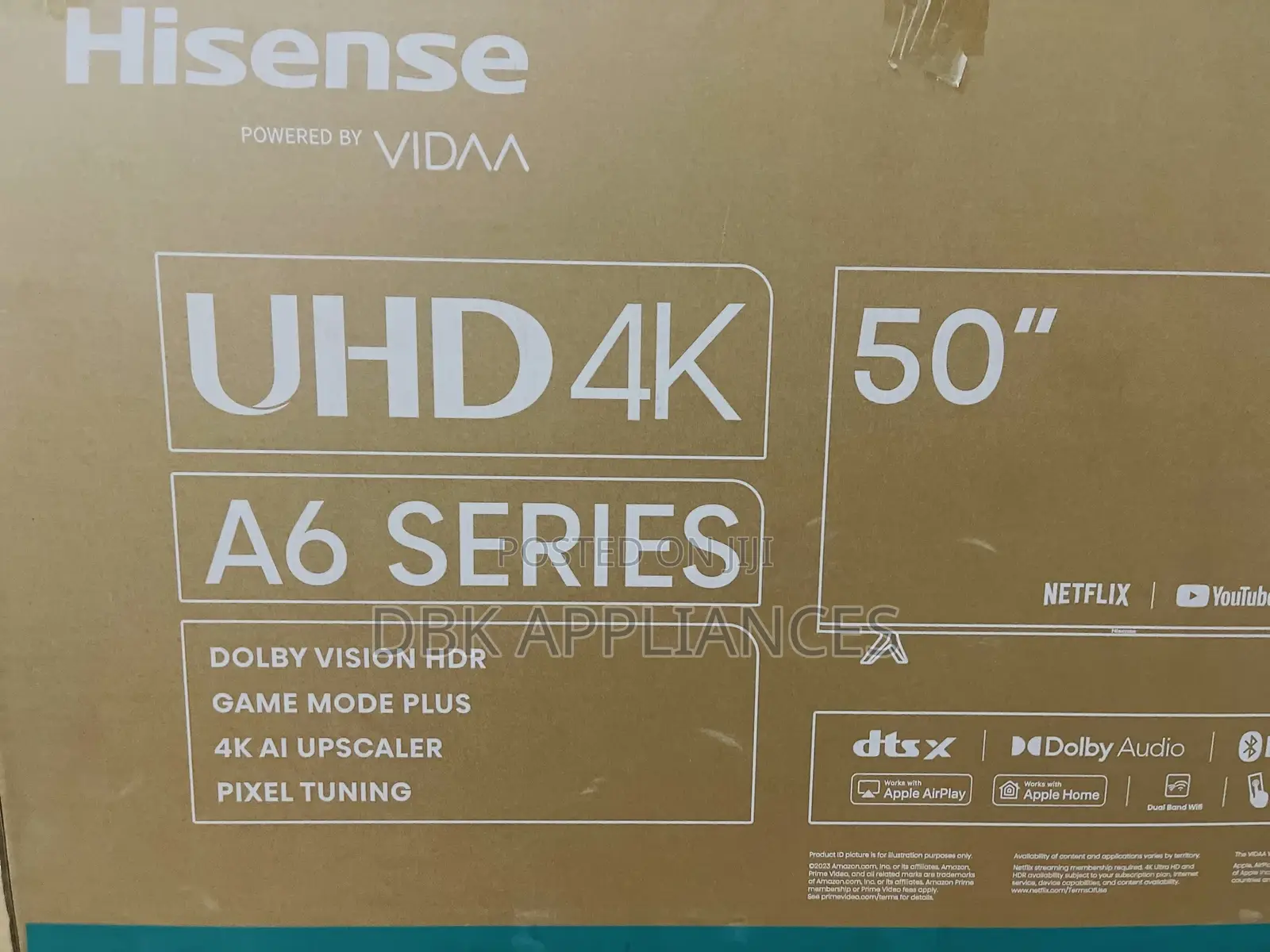 Hisense 50inch Uhd Smart TVS Authentic