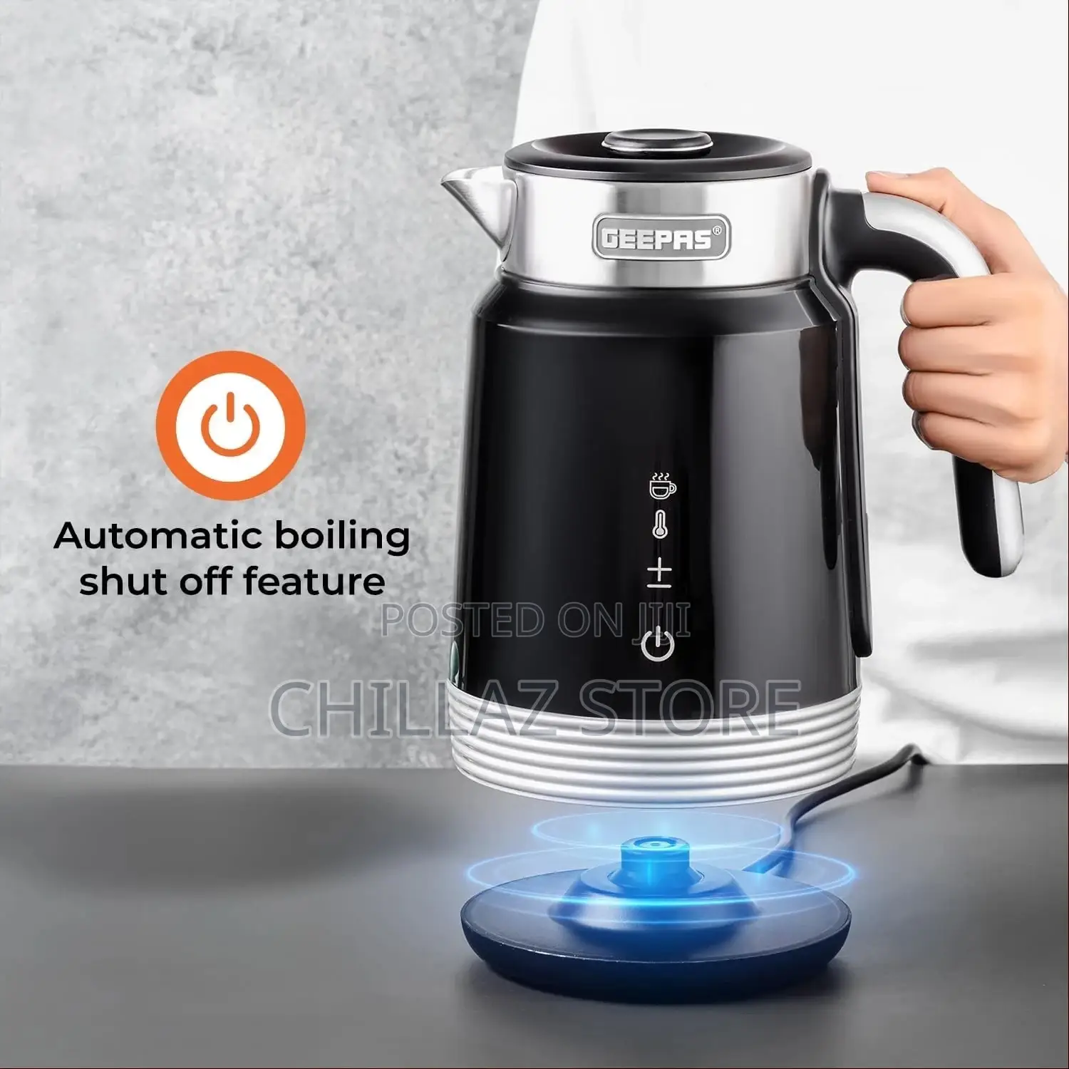 Geepas Smart Stainless Steel Kettle