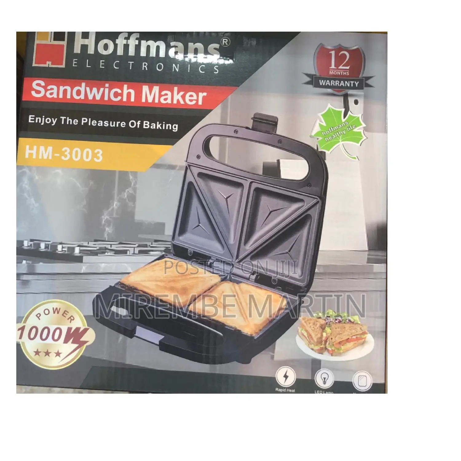 3 in 1 Hoffman Sandwich, Waffle Maker.