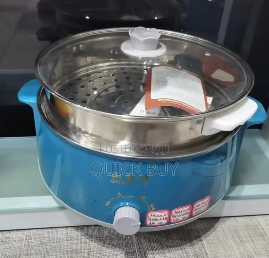 Non Stick Double Layer Electric Cooking Pot