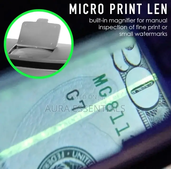 Rechargeable Desktop Fake Currency Detector