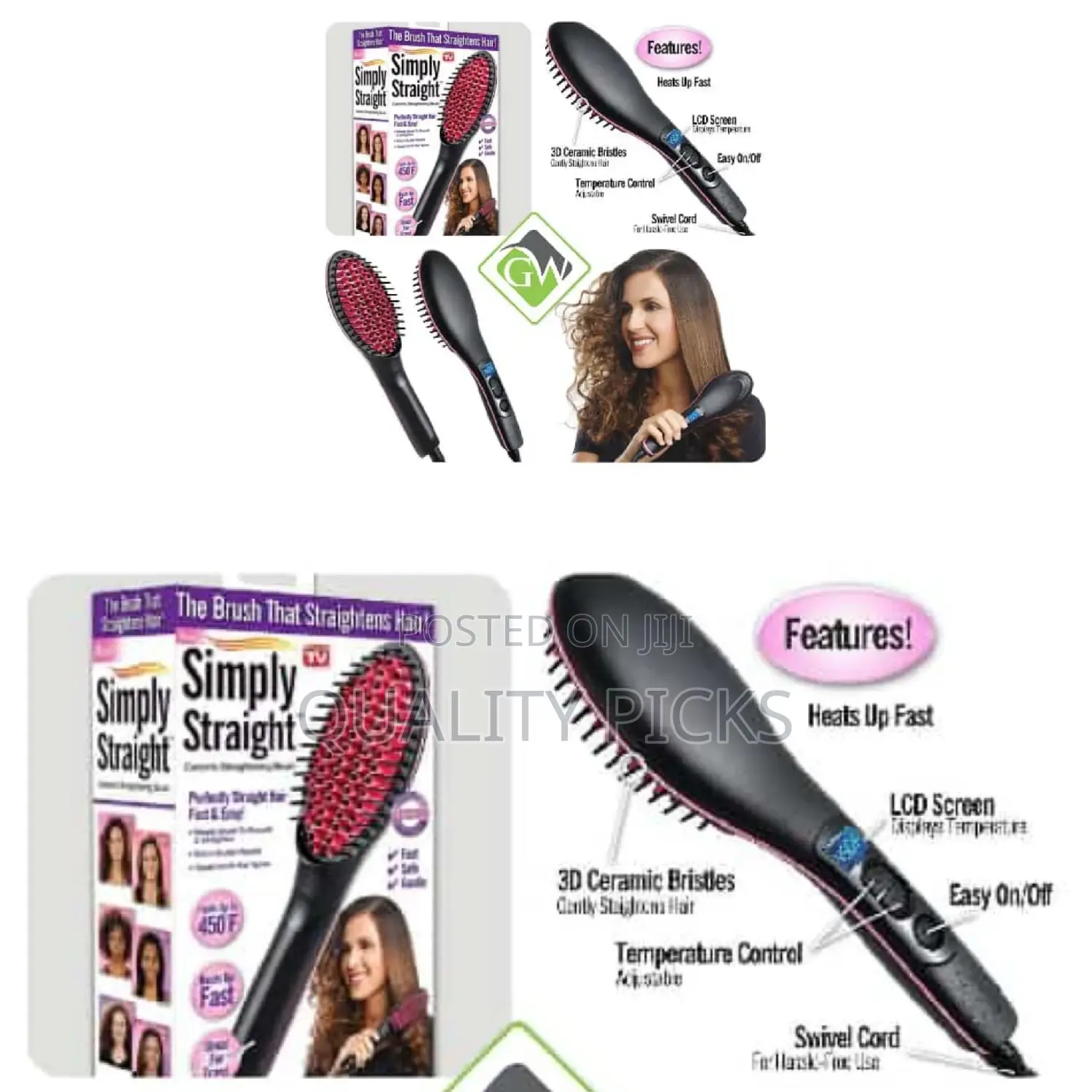 Brand Electric Hair Straightener Comb