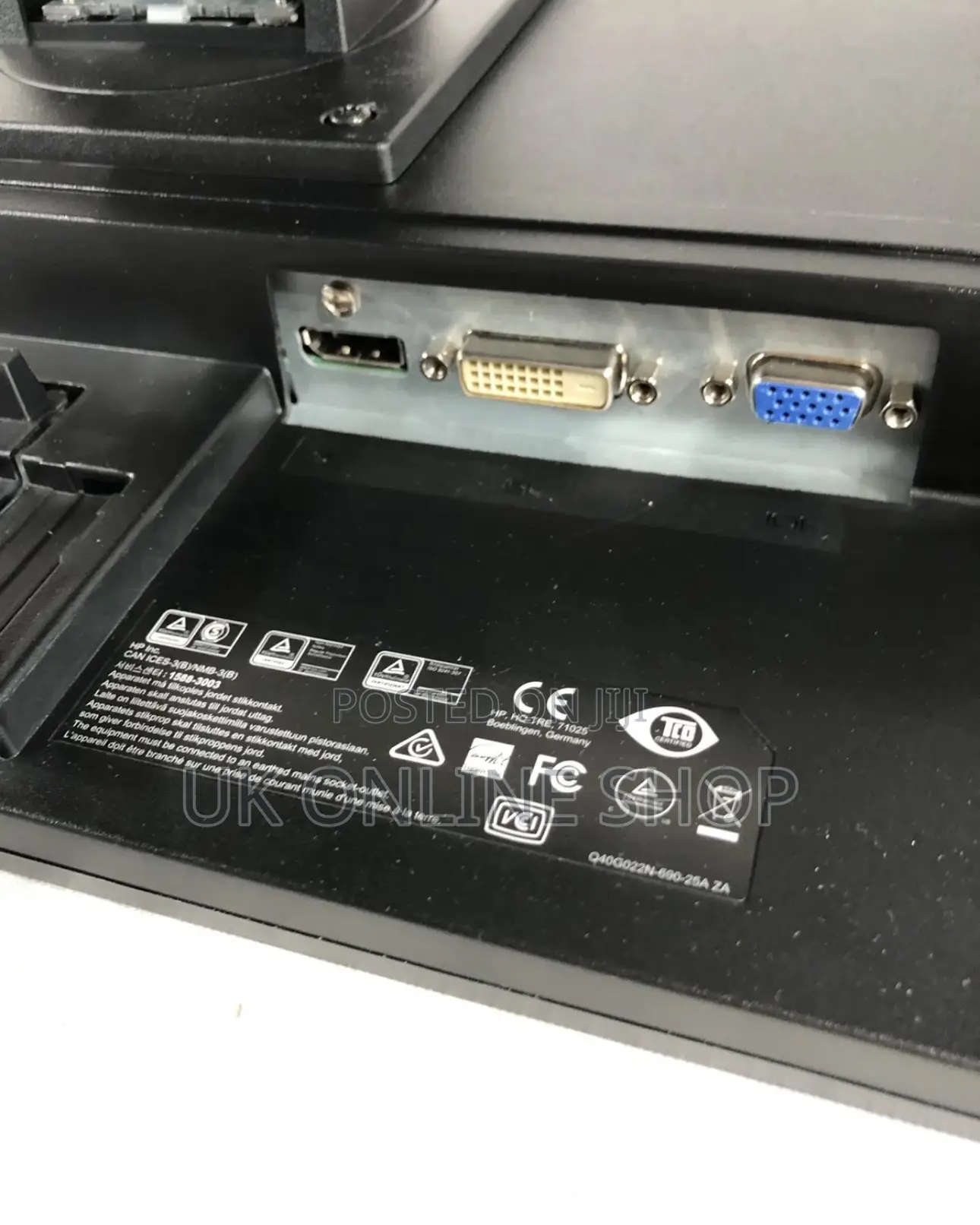 HP Vh22 21.5" LCD Monitor VGA Dvi, Tested-Working