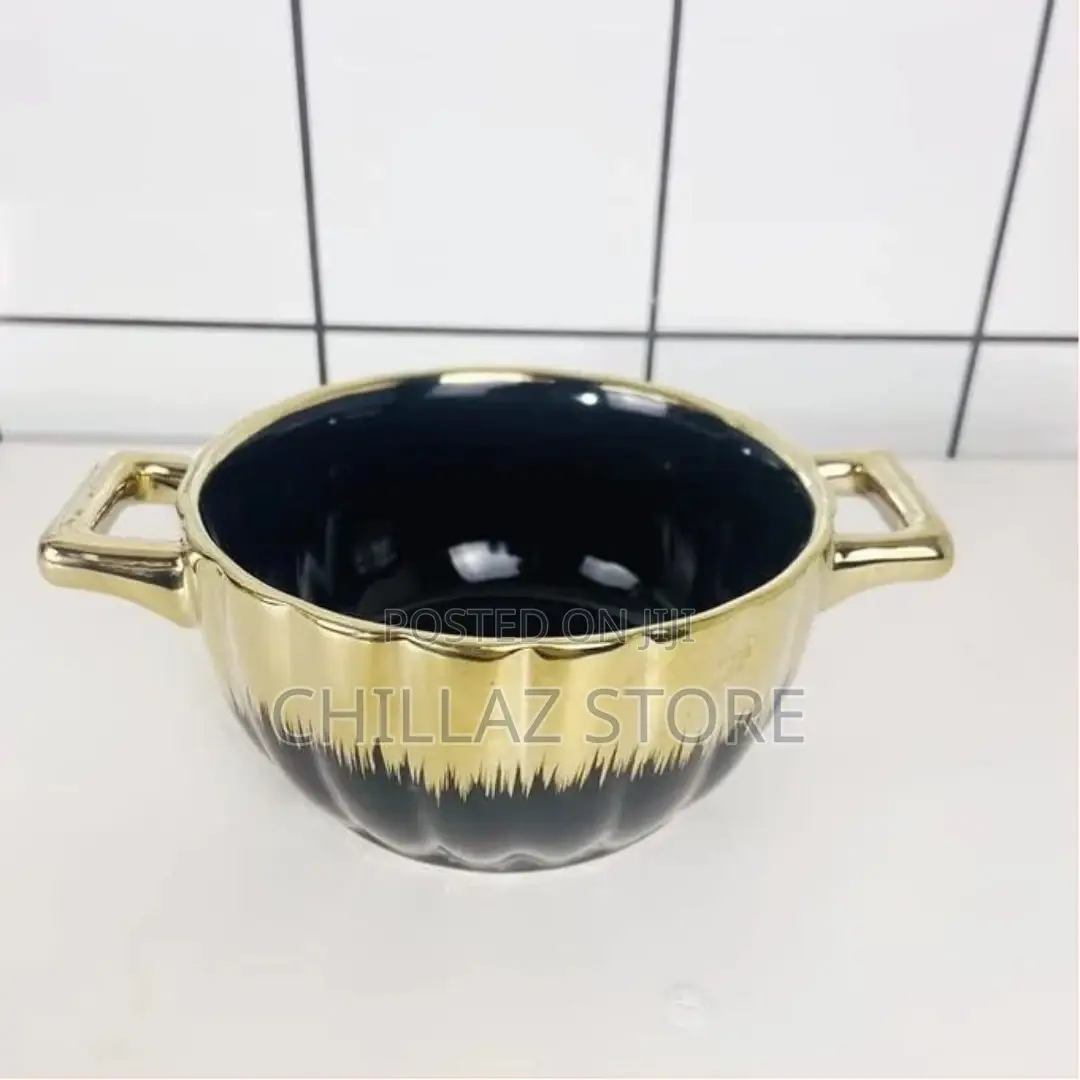 Fancy Ceramic Soup Tureen Bowl Gift Set With 6 Soup Bowls/