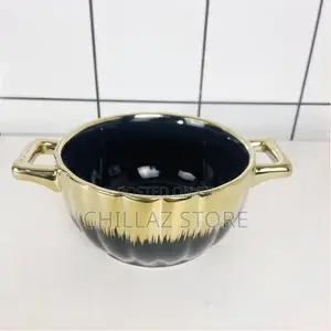 Fancy Ceramic Soup Tureen Bowl Gift Set With 6 Soup Bowls/