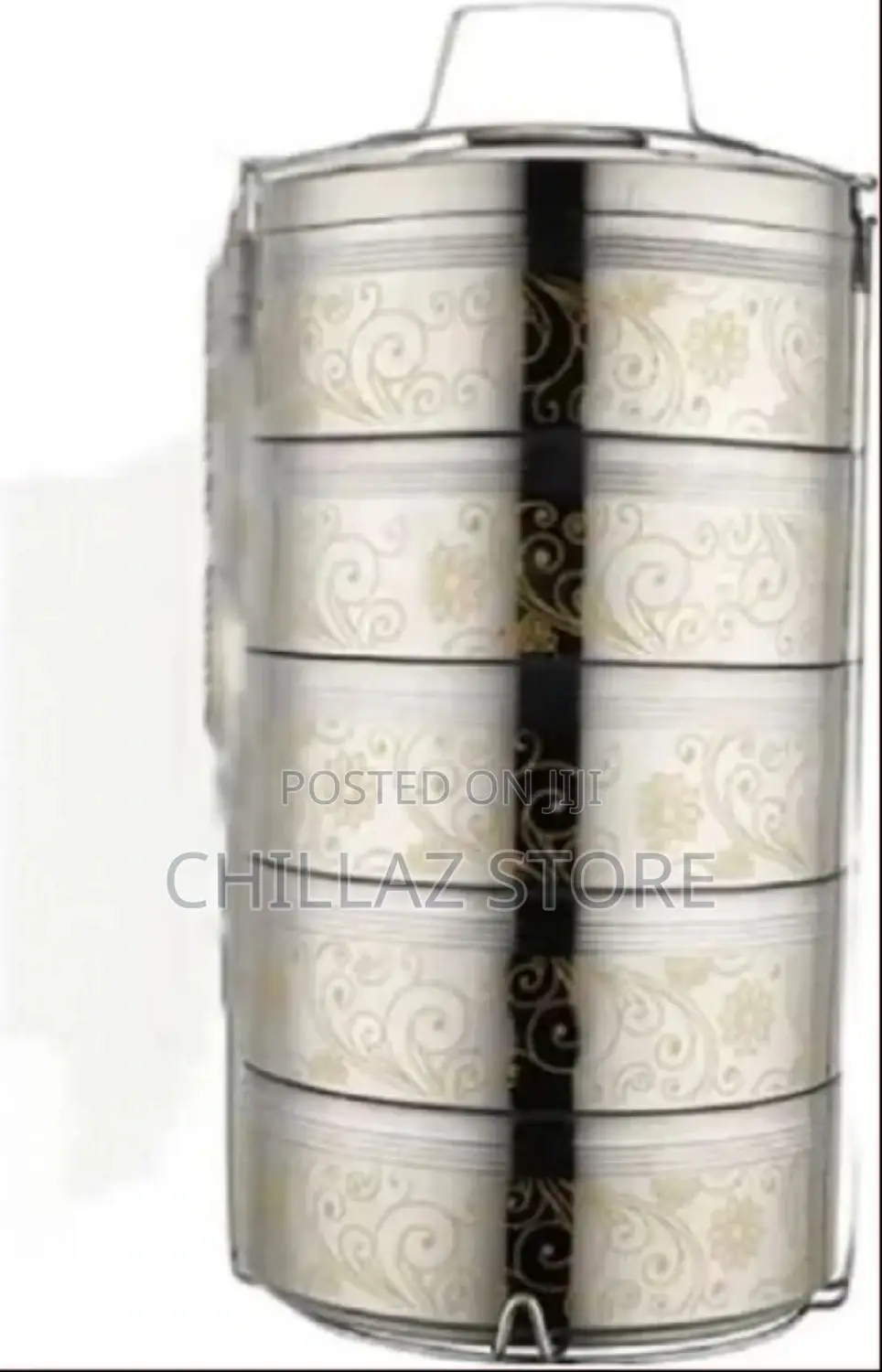 23CM Stainless Steel Air Tight 5 Layers Food Container
