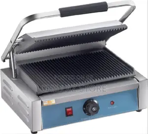 Single Commercial Sandwich Grill Maker
