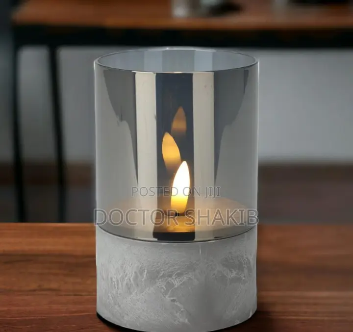 Elegant Led Candle in Glass