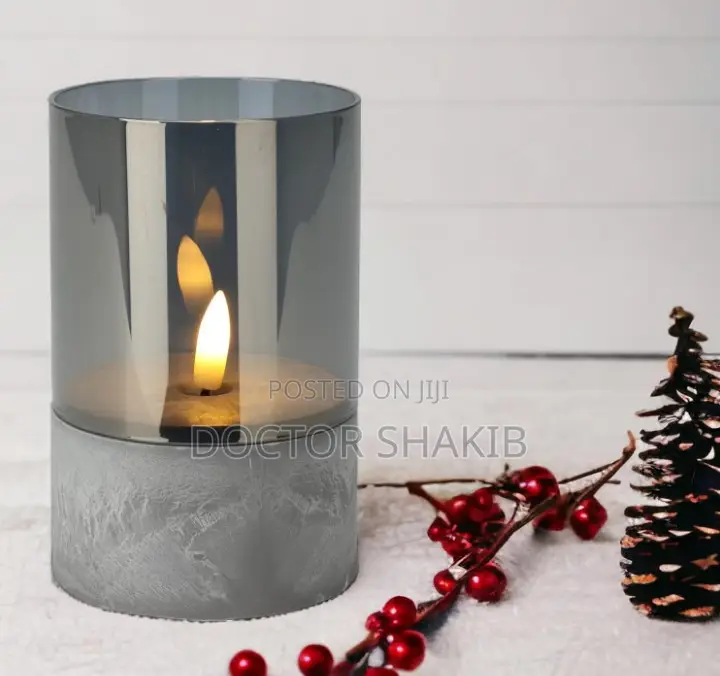 Elegant Led Candle in Glass