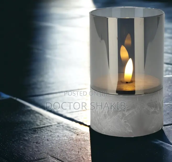 Elegant Led Candle in Glass